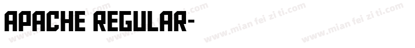 Apache Regular字体转换